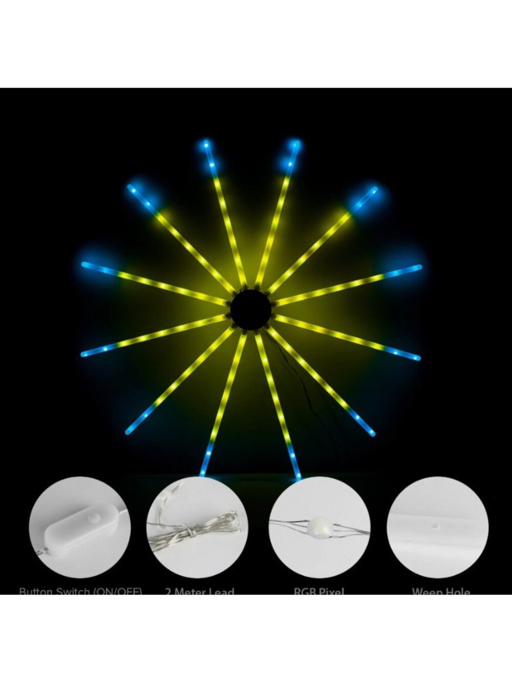 Firework LED Strip Lights Dream Color Change RGB Music Sync APP Room Party Bar - Picture 6 of 11